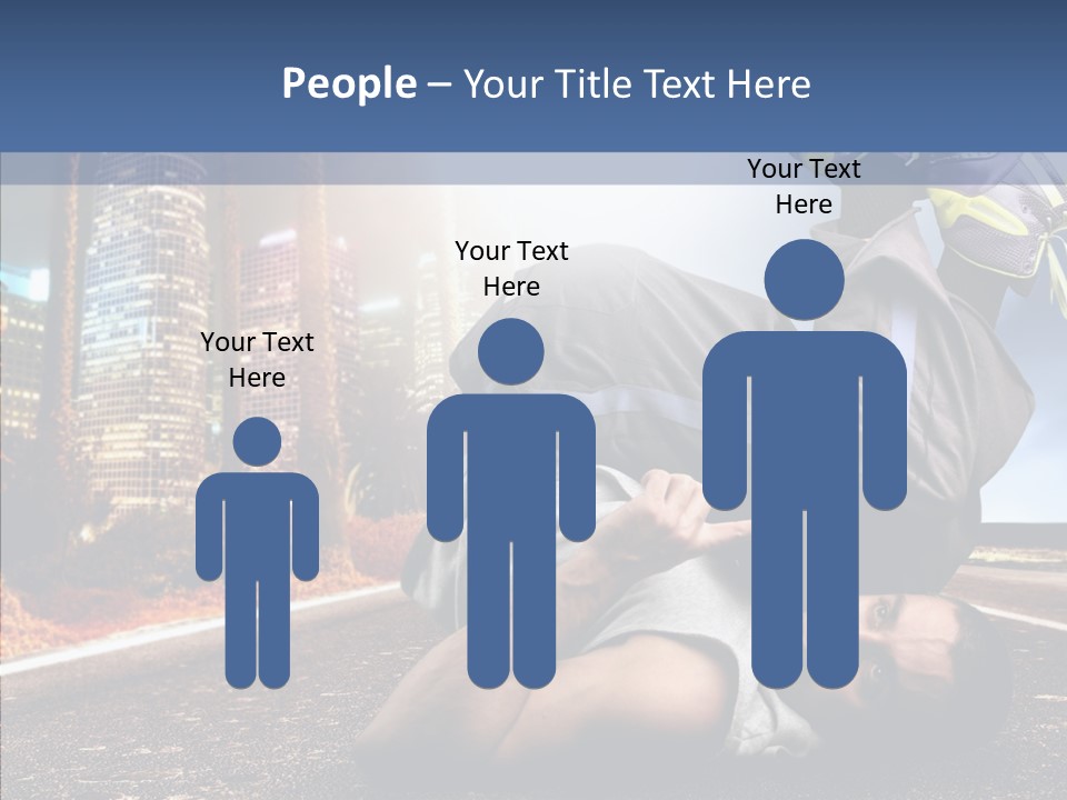 Travel Man Street PowerPoint Template