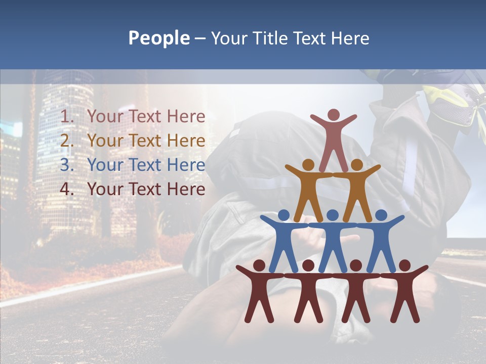 Travel Man Street PowerPoint Template