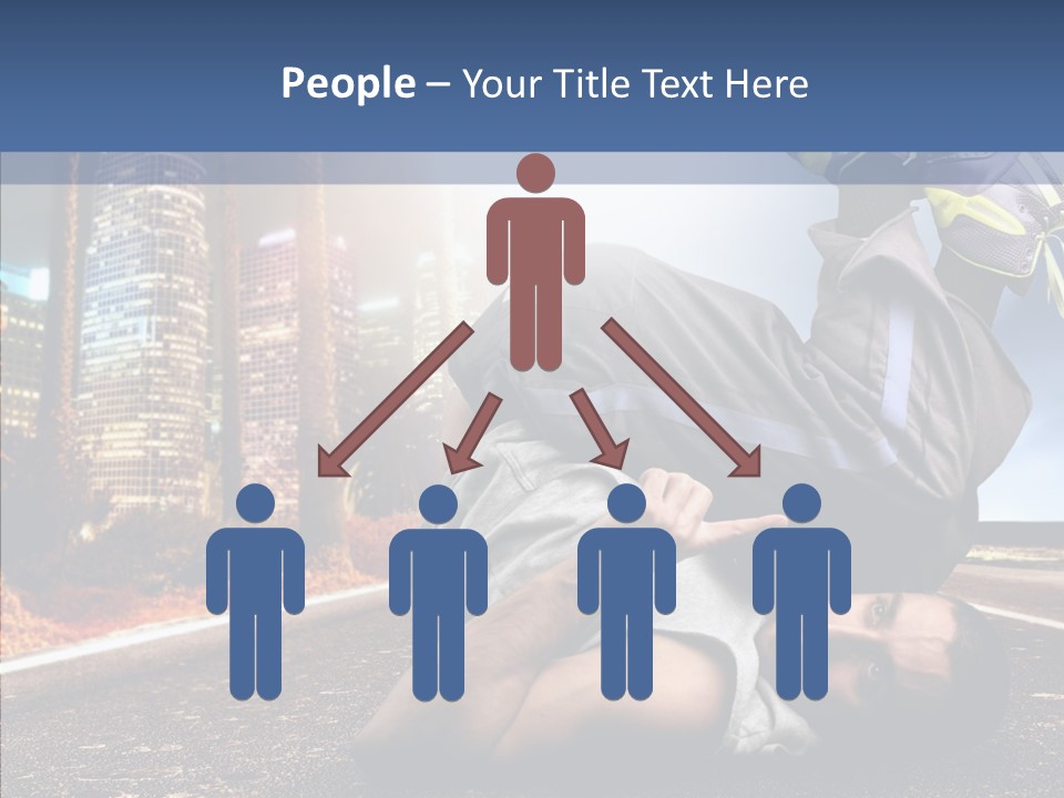 Travel Man Street PowerPoint Template