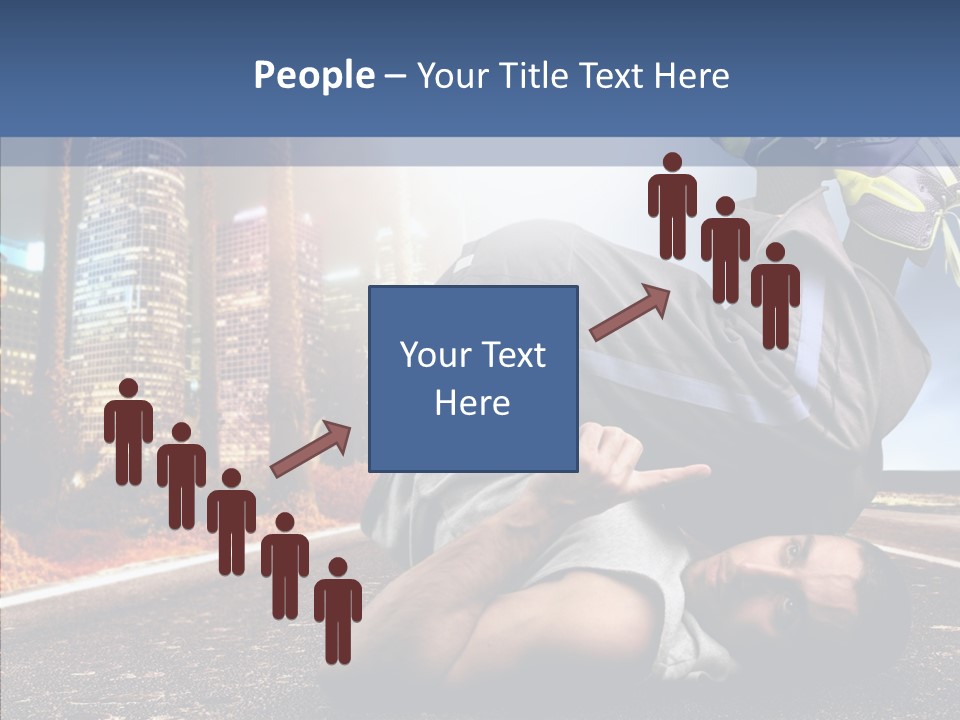 Travel Man Street PowerPoint Template
