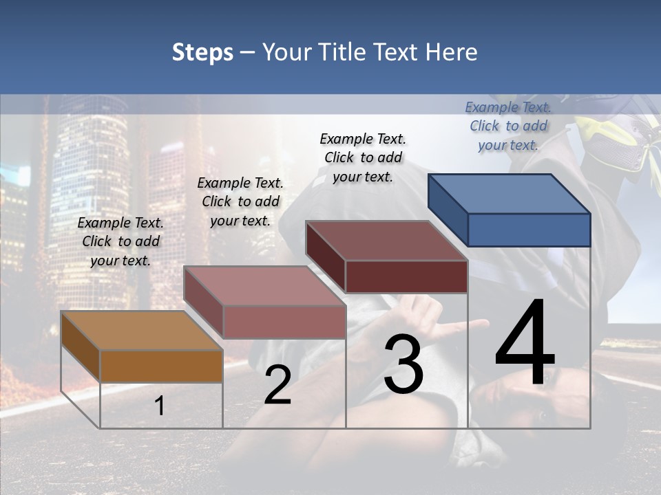 Travel Man Street PowerPoint Template