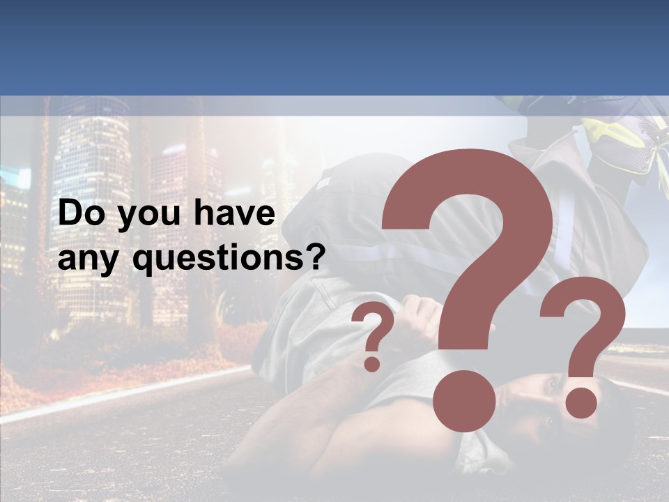 Travel Man Street PowerPoint Template