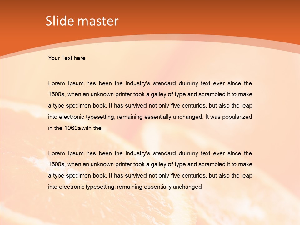 Beverage Snack Produce PowerPoint Template