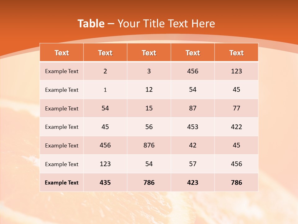 Beverage Snack Produce PowerPoint Template