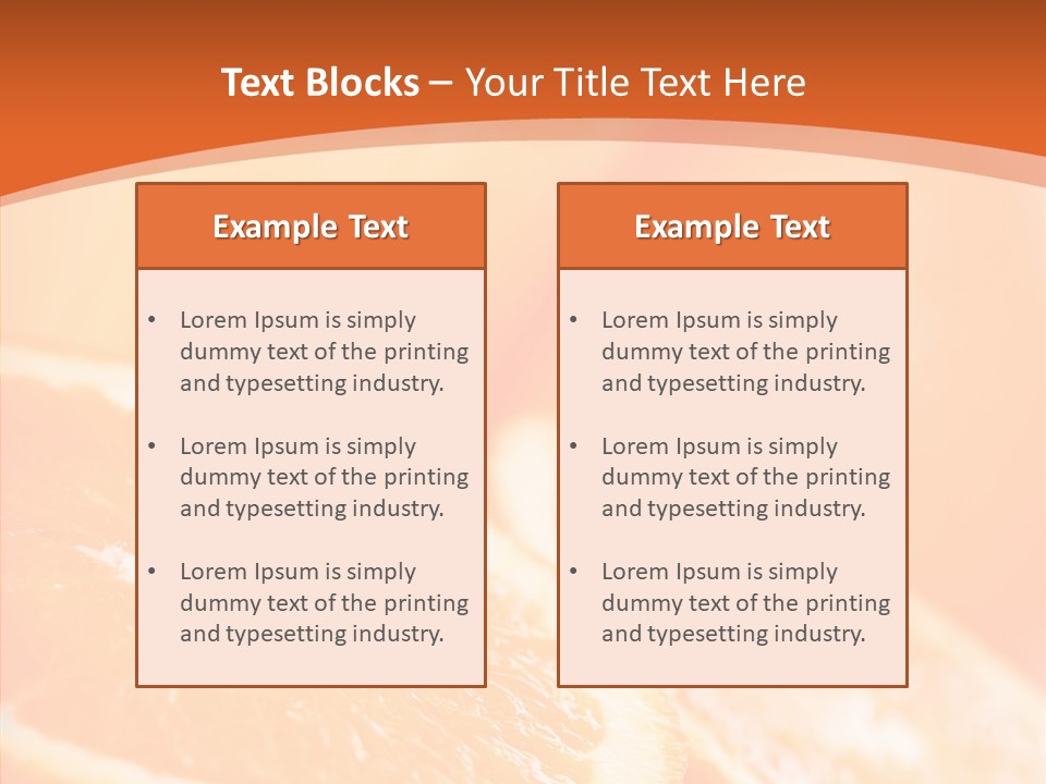 Beverage Snack Produce PowerPoint Template
