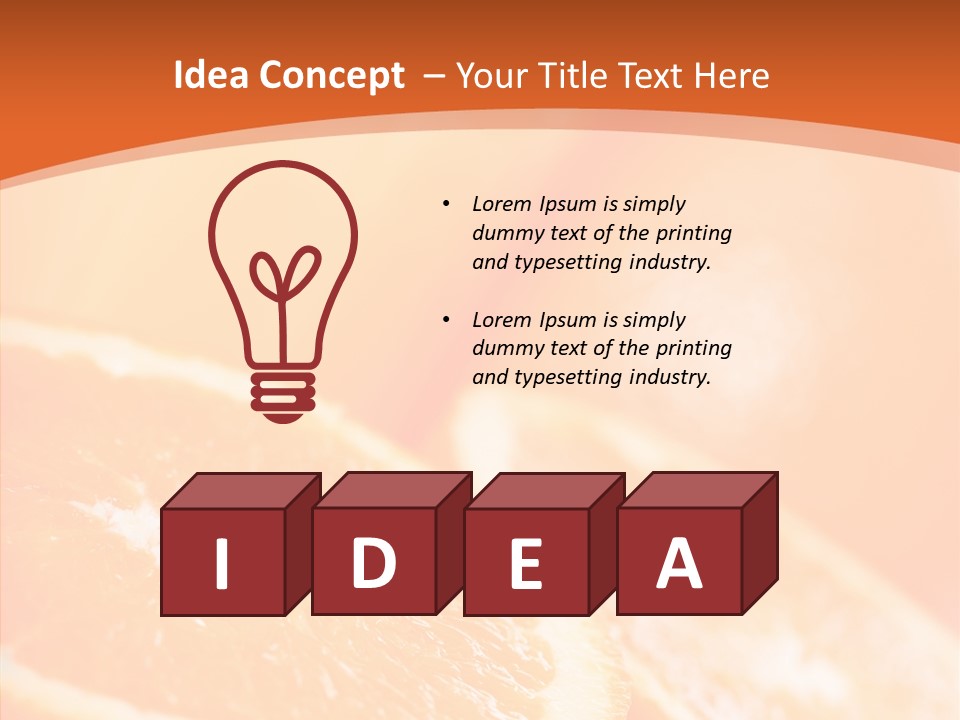 Beverage Snack Produce PowerPoint Template