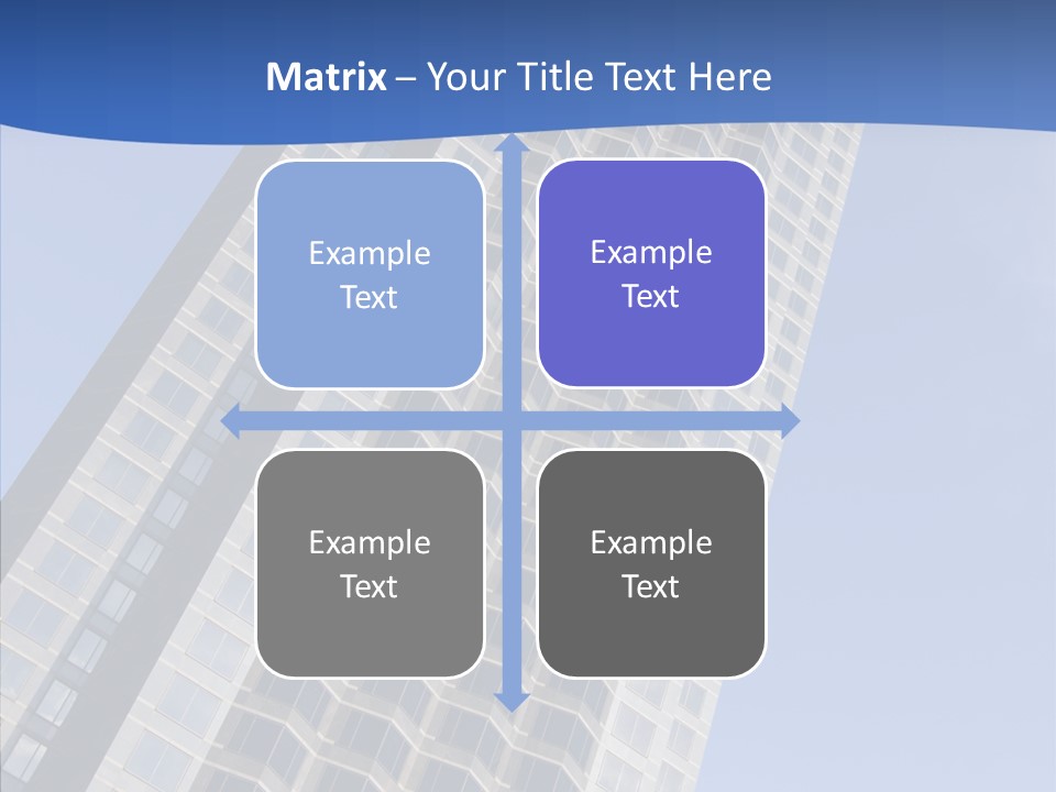Metal Institution Building PowerPoint Template