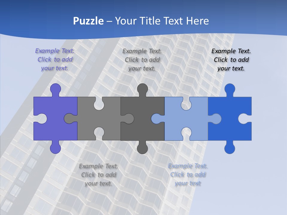 Metal Institution Building PowerPoint Template