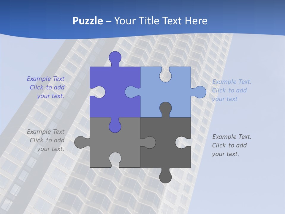 Metal Institution Building PowerPoint Template