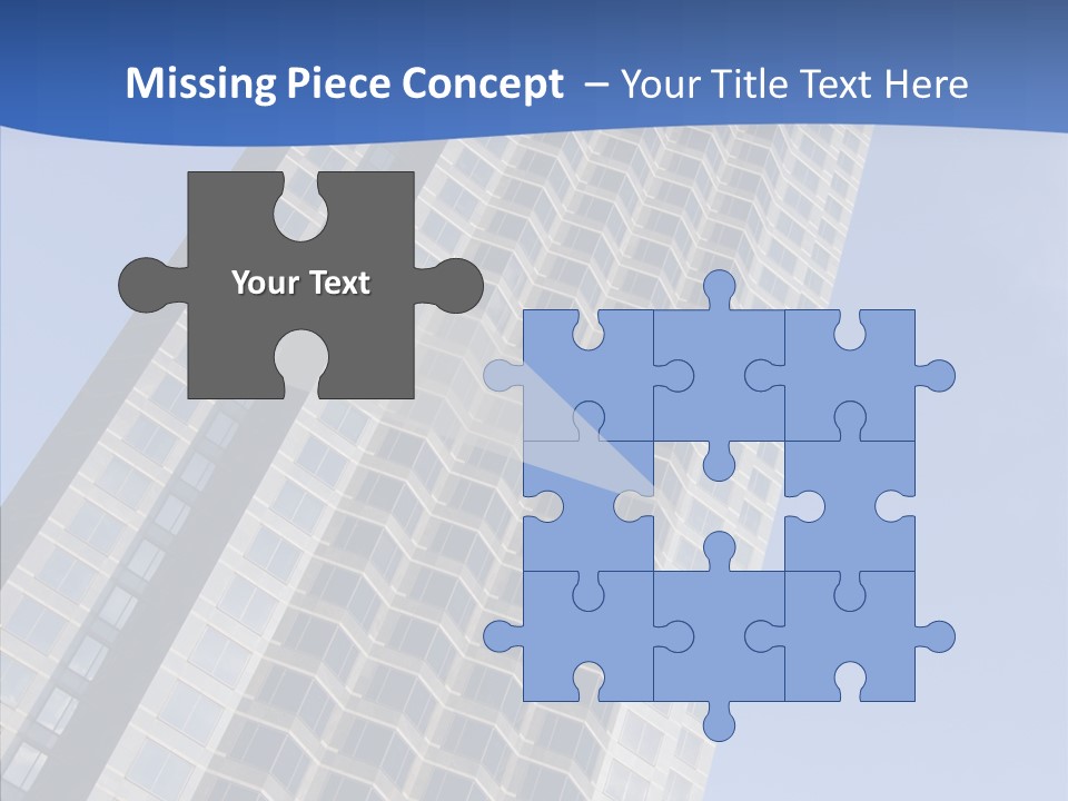 Metal Institution Building PowerPoint Template