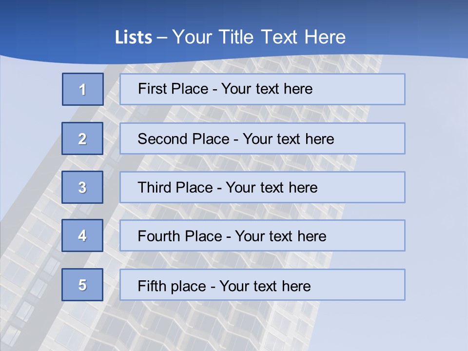 Metal Institution Building PowerPoint Template