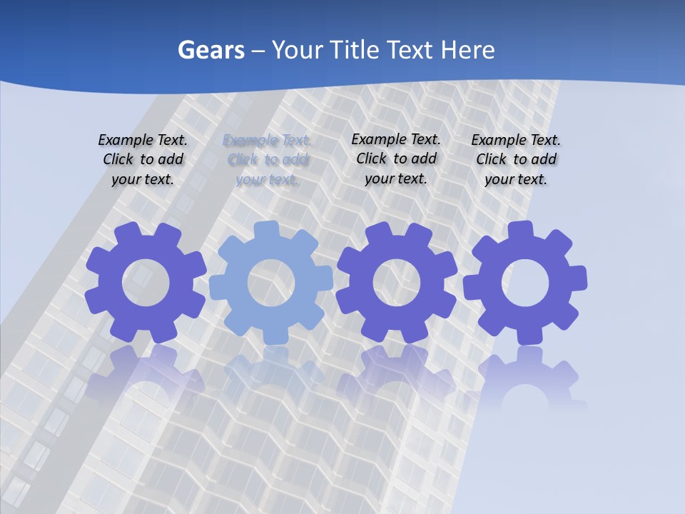 Metal Institution Building PowerPoint Template