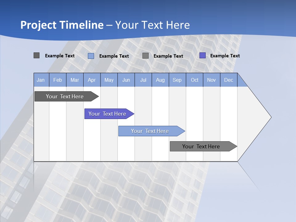 Metal Institution Building PowerPoint Template