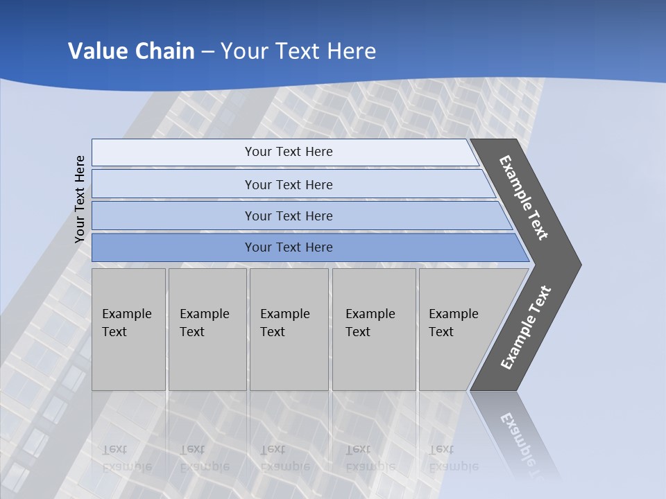 Metal Institution Building PowerPoint Template