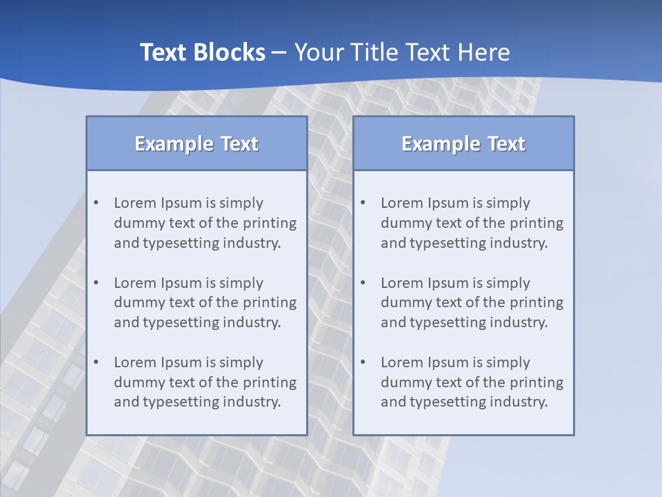 Metal Institution Building PowerPoint Template
