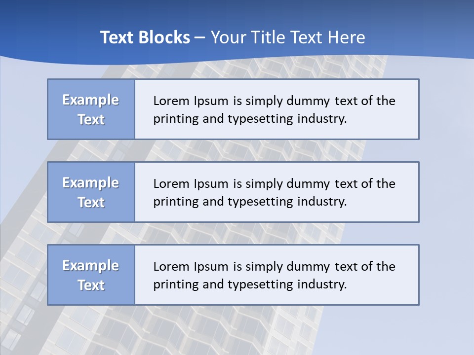 Metal Institution Building PowerPoint Template