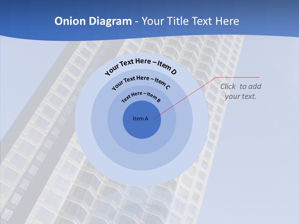 Metal Institution Building PowerPoint Template
