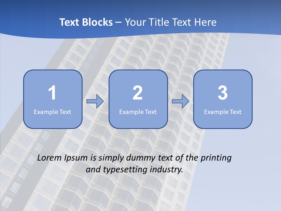 Metal Institution Building PowerPoint Template