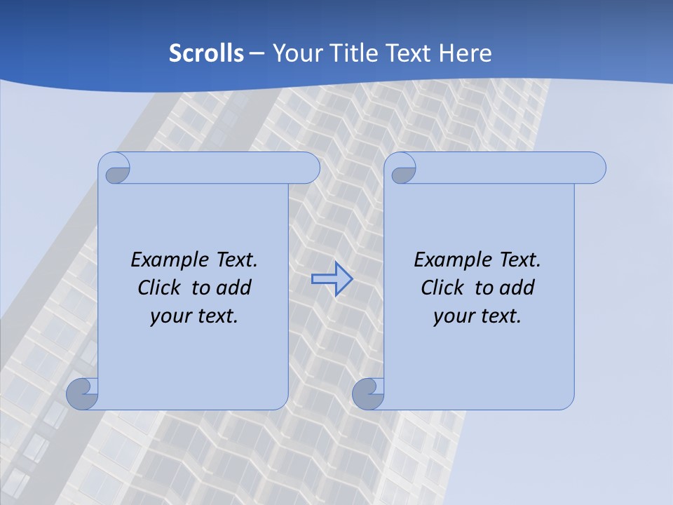 Metal Institution Building PowerPoint Template