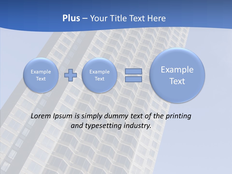 Metal Institution Building PowerPoint Template