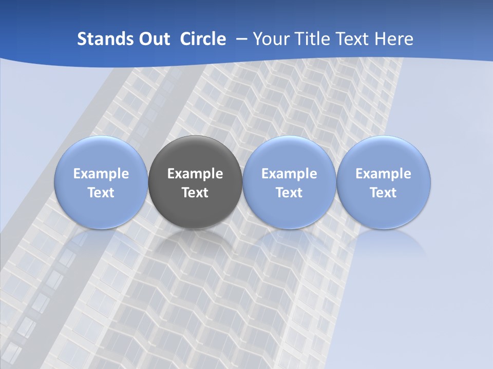 Metal Institution Building PowerPoint Template