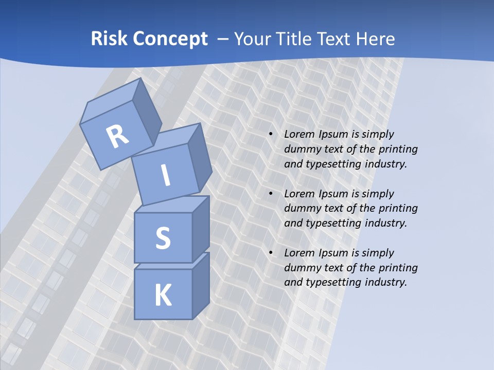 Metal Institution Building PowerPoint Template