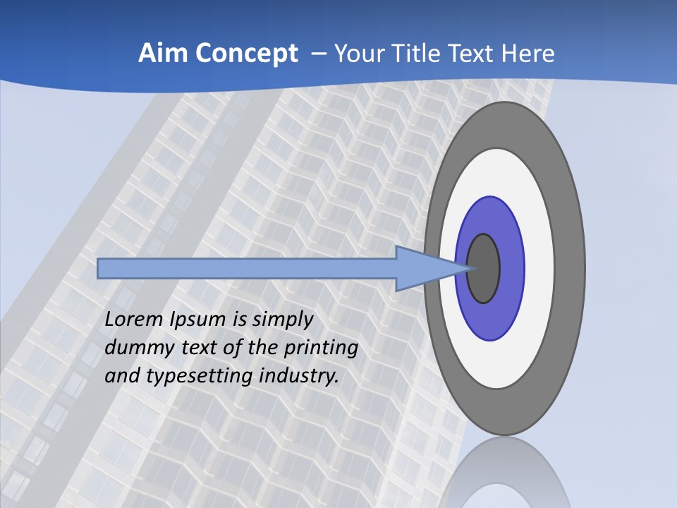 Metal Institution Building PowerPoint Template