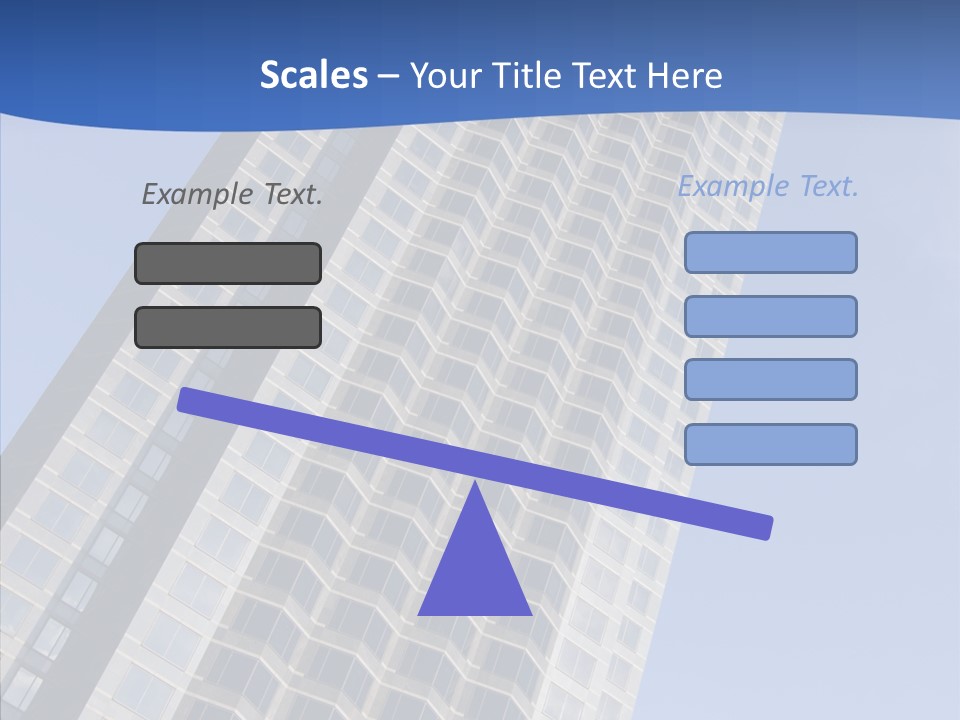 Metal Institution Building PowerPoint Template