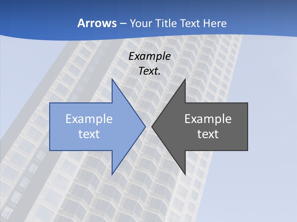 Metal Institution Building PowerPoint Template