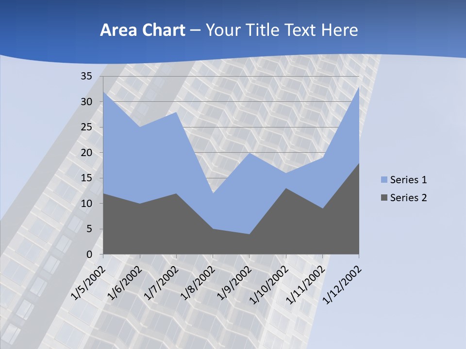 Metal Institution Building PowerPoint Template