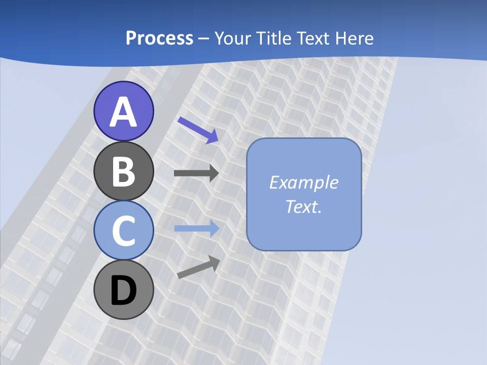 Metal Institution Building PowerPoint Template