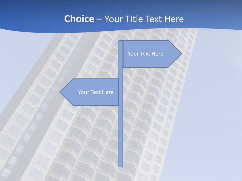 Metal Institution Building PowerPoint Template