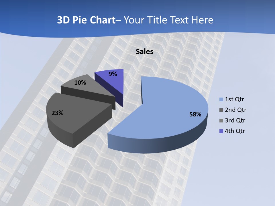 Metal Institution Building PowerPoint Template