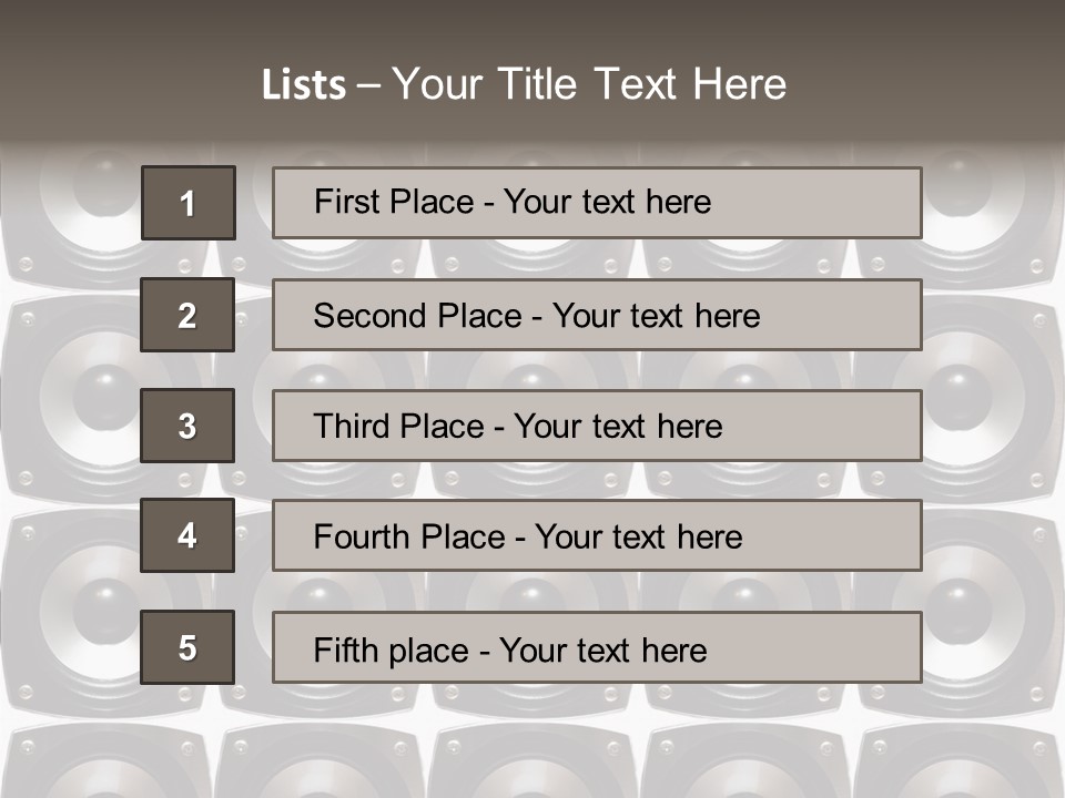 Treble Loud Woofer PowerPoint Template