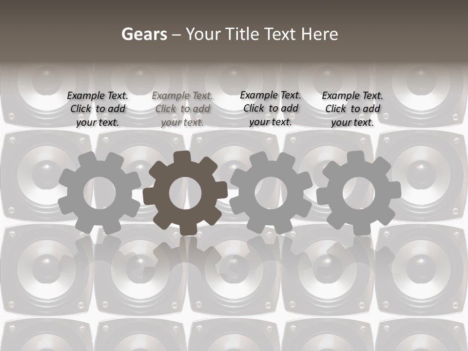 Treble Loud Woofer PowerPoint Template