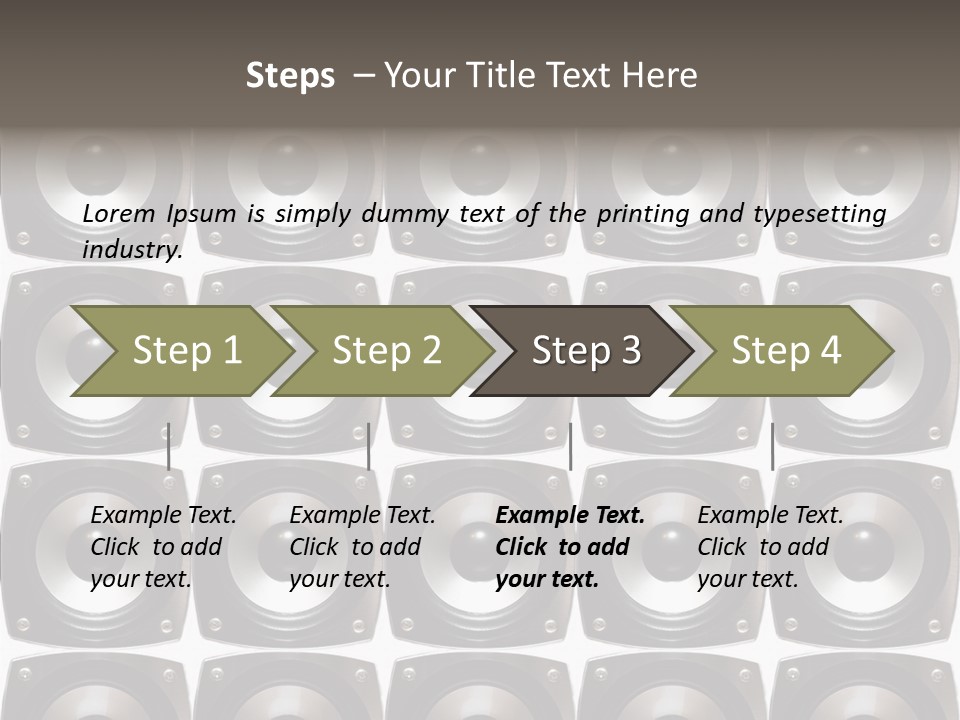 Treble Loud Woofer PowerPoint Template