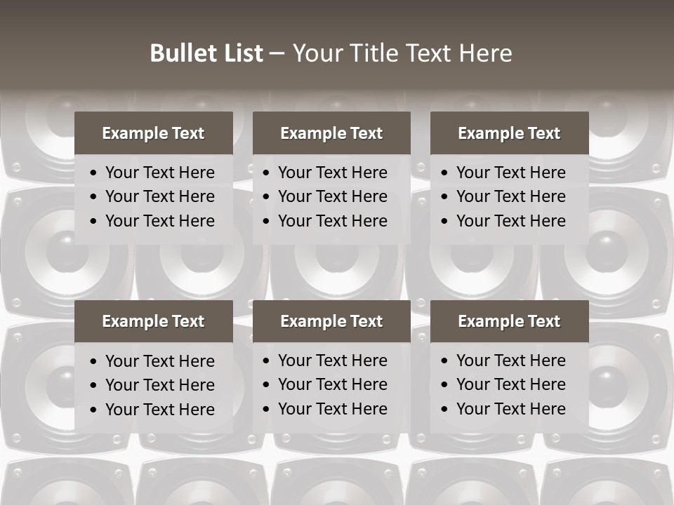 Treble Loud Woofer PowerPoint Template