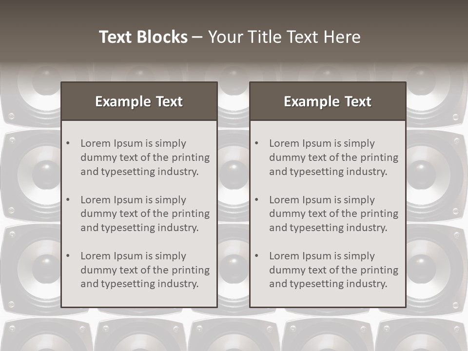 Treble Loud Woofer PowerPoint Template