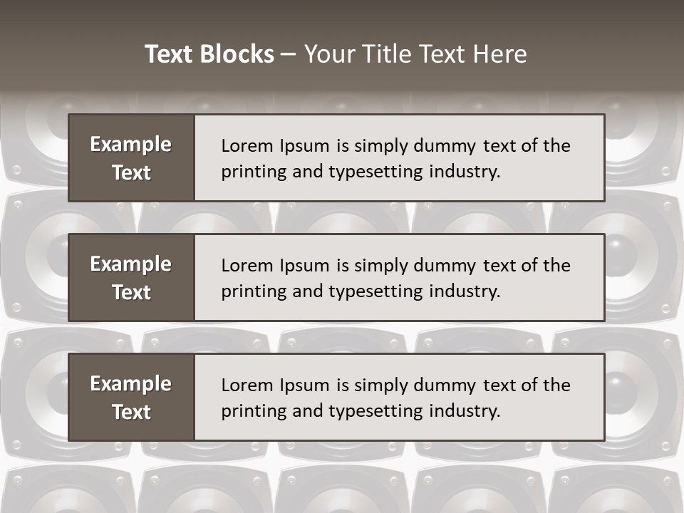 Treble Loud Woofer PowerPoint Template