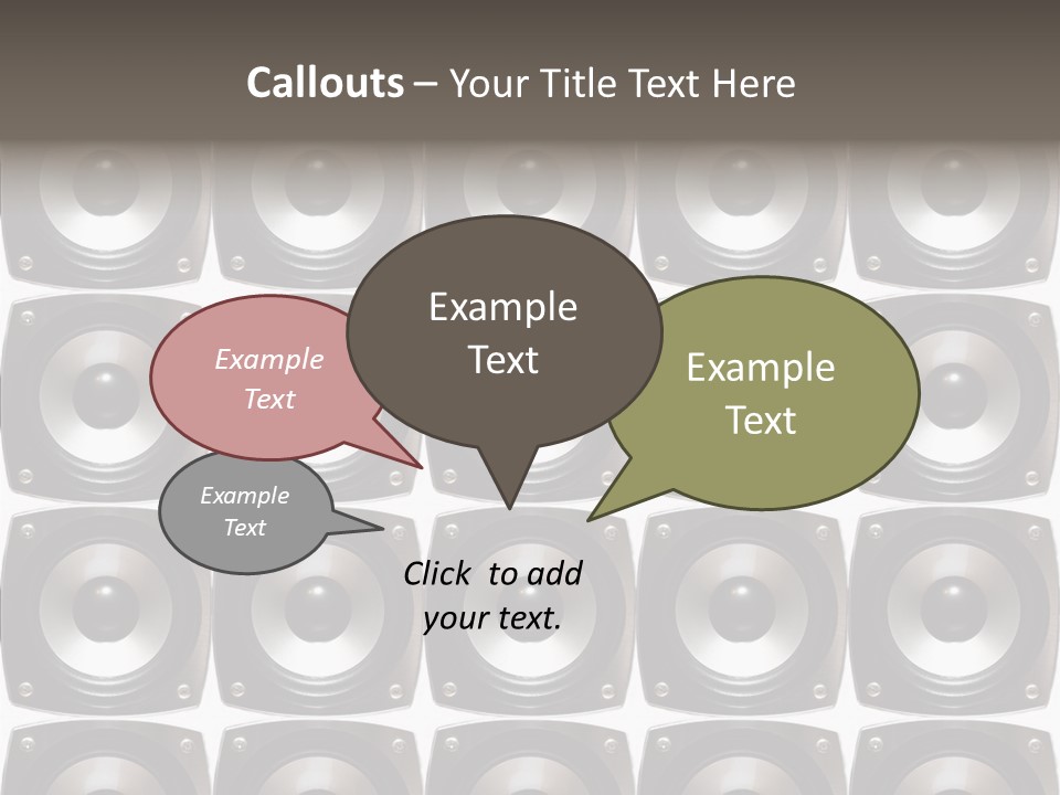 Treble Loud Woofer PowerPoint Template
