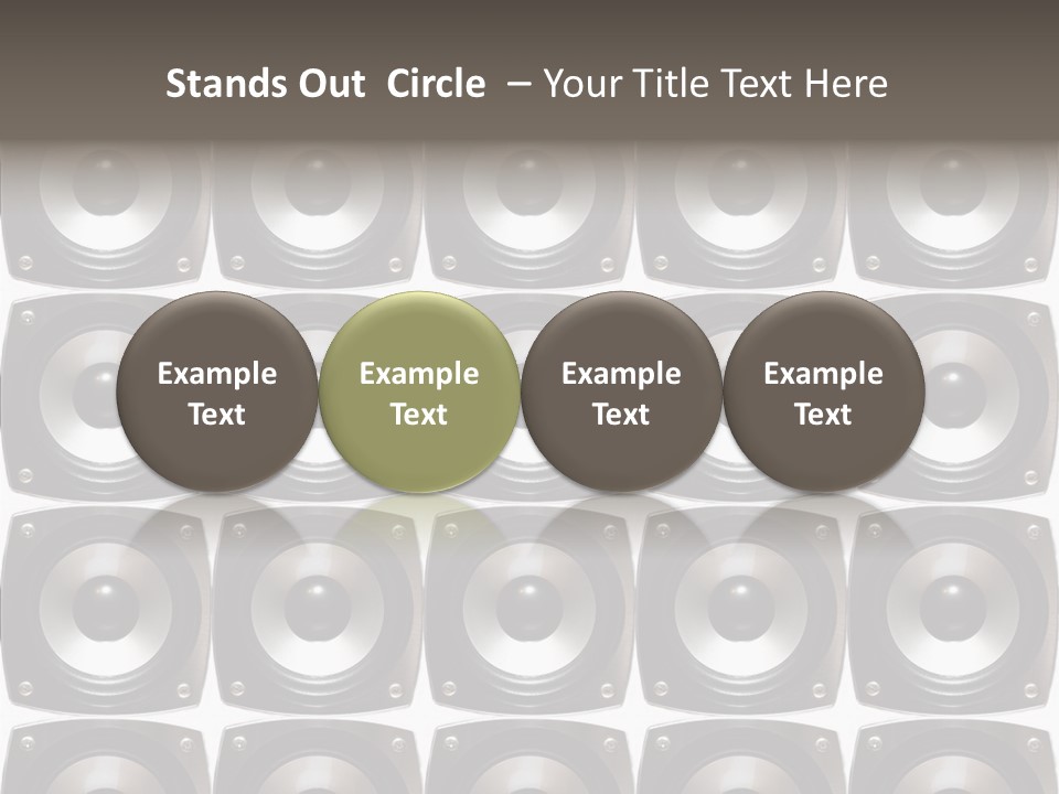 Treble Loud Woofer PowerPoint Template