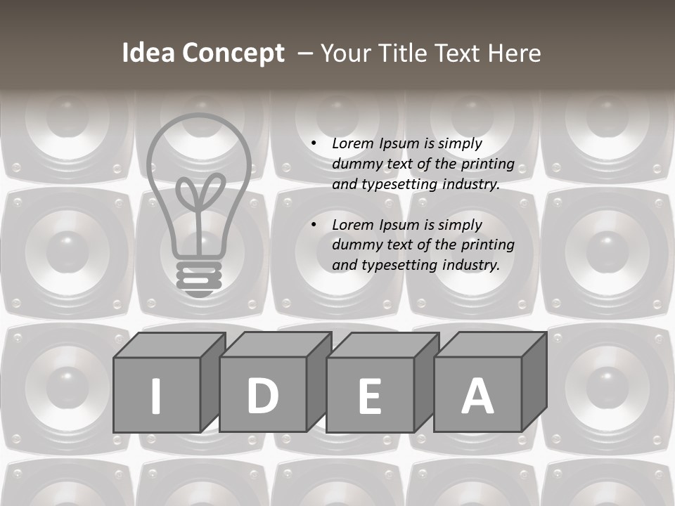 Treble Loud Woofer PowerPoint Template