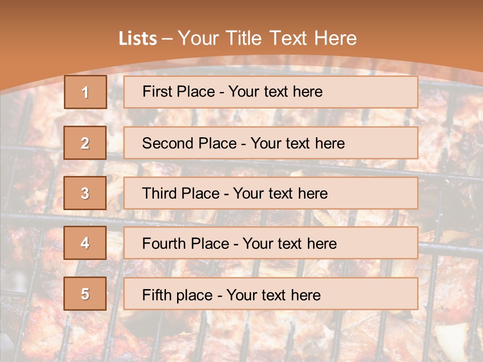 Restaurant Lamb Nutrition PowerPoint Template