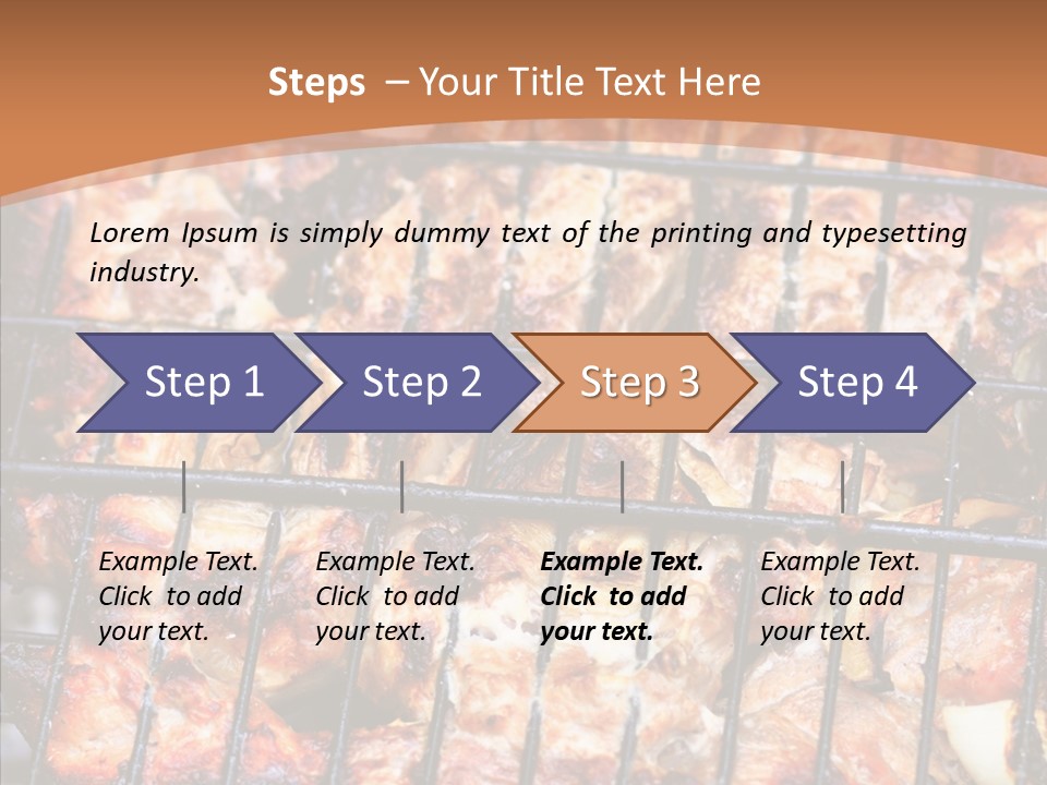Restaurant Lamb Nutrition PowerPoint Template