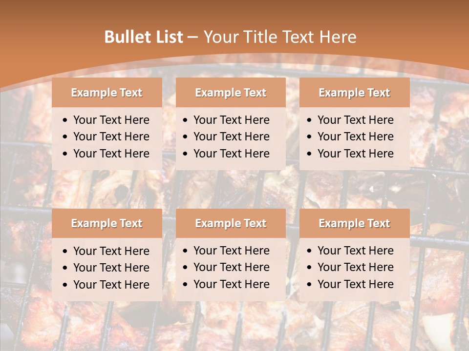 Restaurant Lamb Nutrition PowerPoint Template