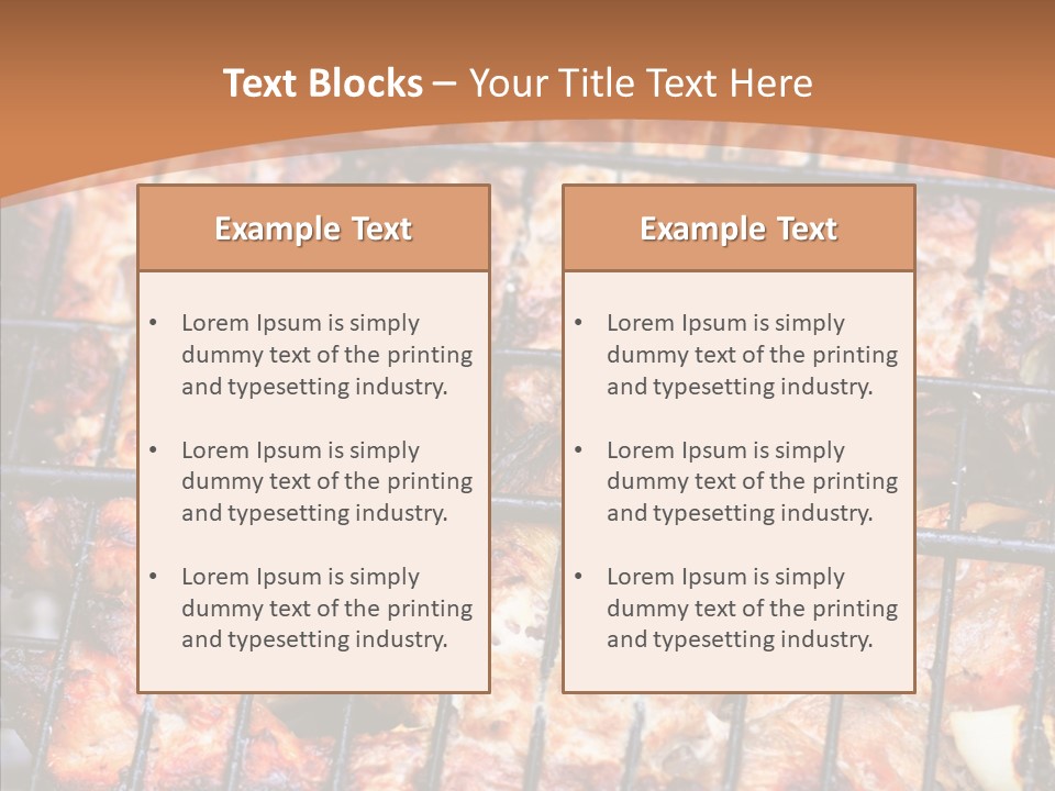 Restaurant Lamb Nutrition PowerPoint Template