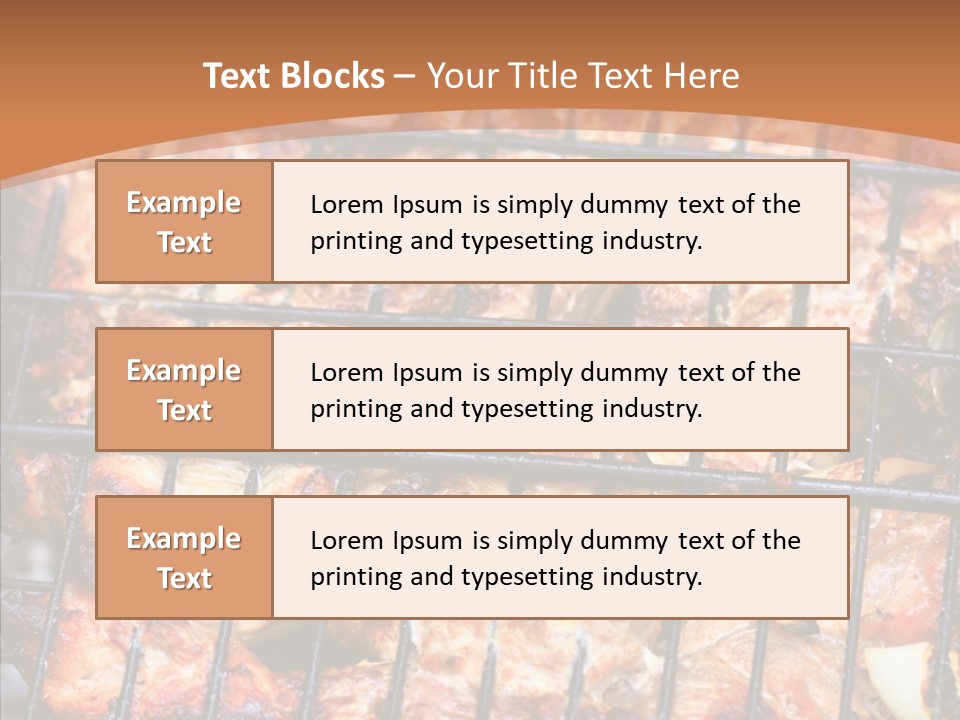 Restaurant Lamb Nutrition PowerPoint Template