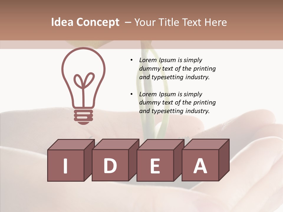 Beginnings Define Lives PowerPoint Template