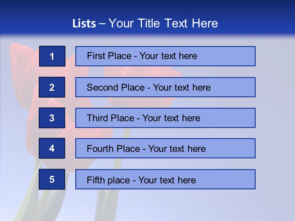 Farm Tulips Romance PowerPoint Template