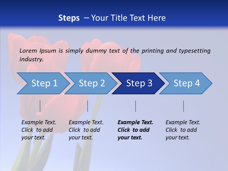 Farm Tulips Romance PowerPoint Template